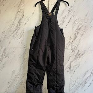 Classic By Ten West Black Outdoor Ski Snow Bib SZ 16S